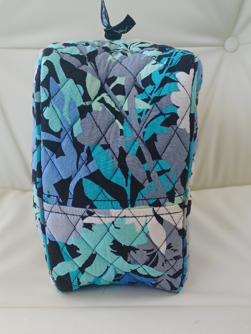 Vera Bradley Quilted Camo-Floral Top-Handle  Lined Lunch Bag - Picture 7 of 12